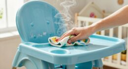efficient post meal high chair cleaning