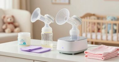 prepare breast pump supplies