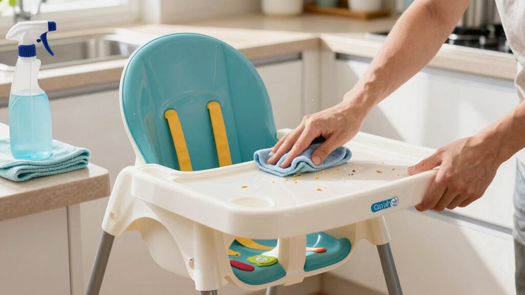 quick safe high chair cleaning