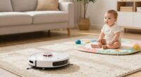 safe baby robot vacuum use