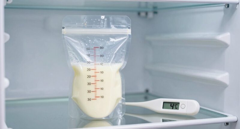 store milk cold properly