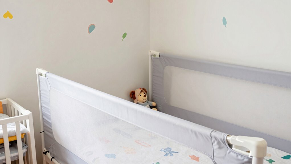 switching toddlers bed rails