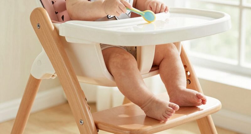 use footrest for better feeding