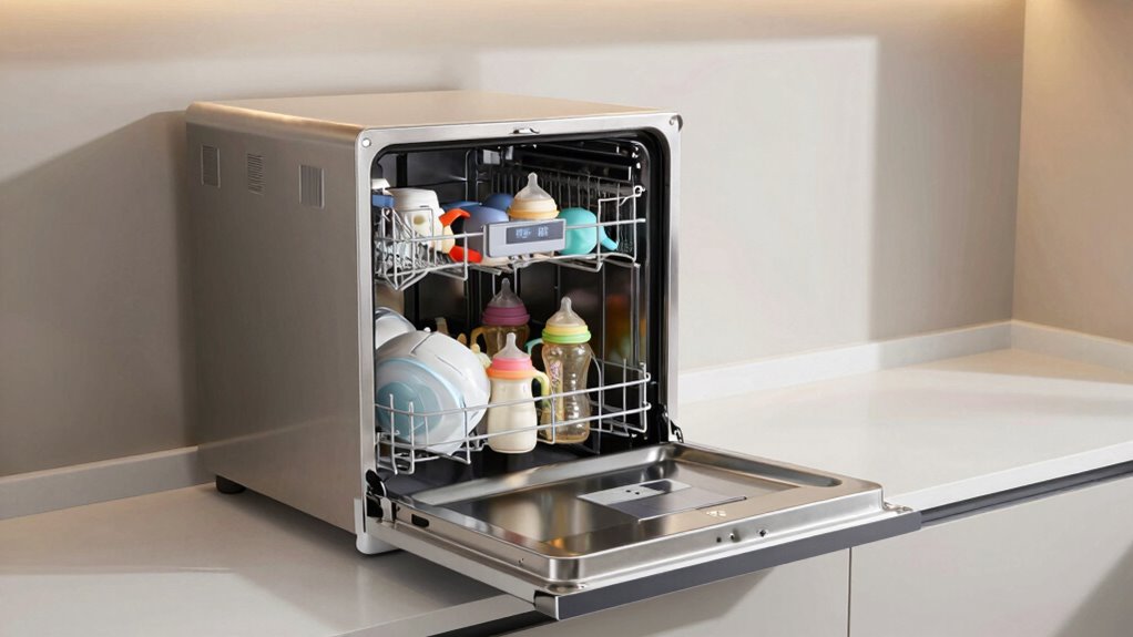 bottle dishwasher size and features