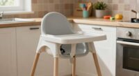 compact high chairs for small kitchens