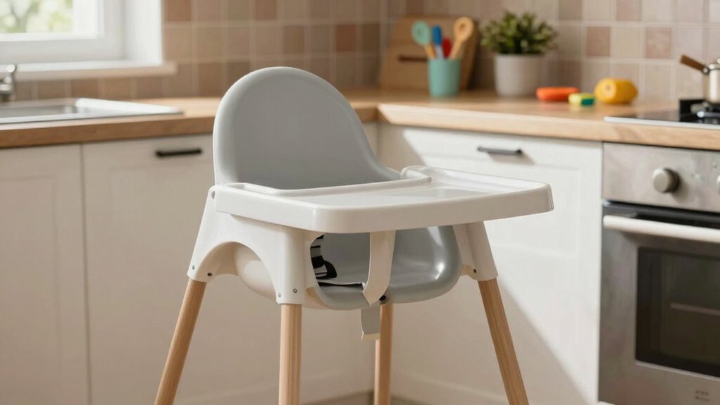 compact high chairs for small kitchens