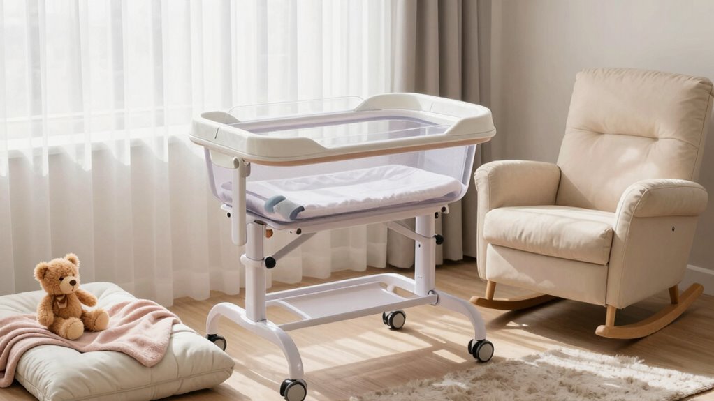 safe adjustable breathable bassinet