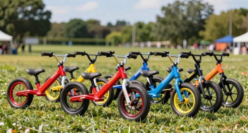 top air tire balance bikes