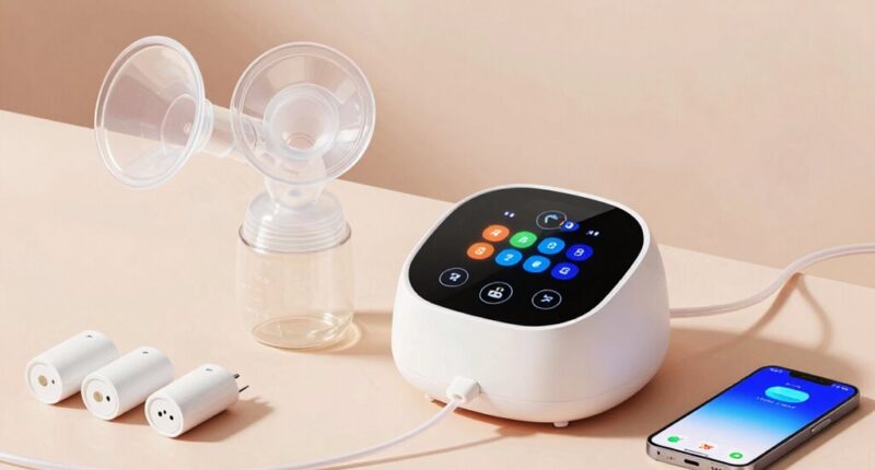 top app controlled breast pumps