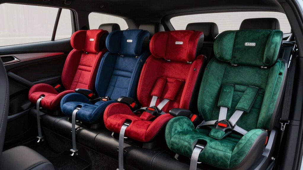 top latch equipped booster seats