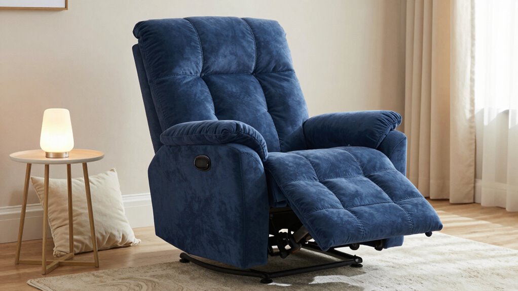 top power recline nursery gliders