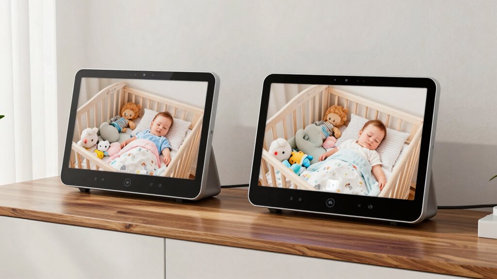 top split screen baby monitors