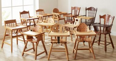 top wooden high chairs