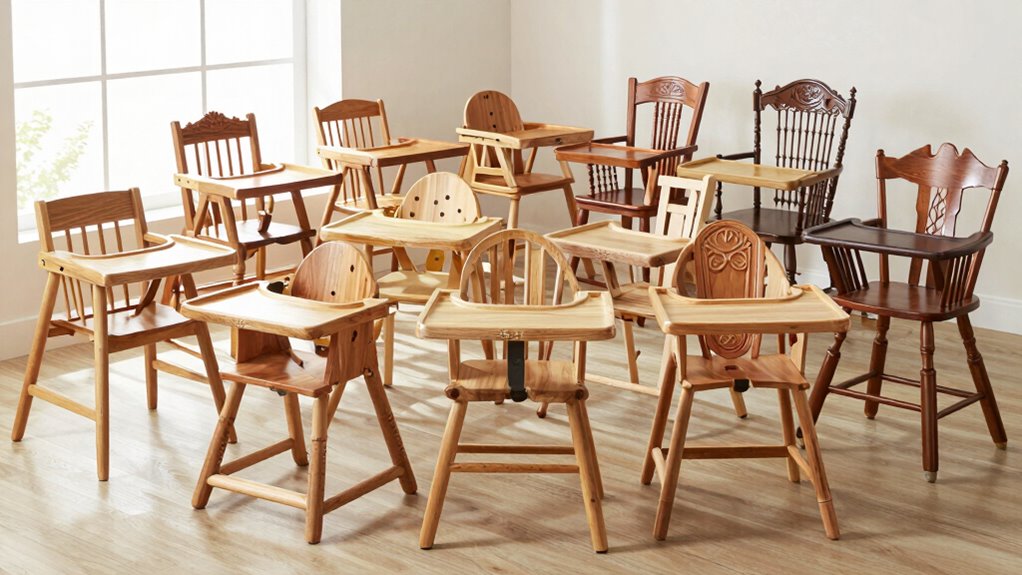 top wooden high chairs