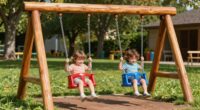 top wooden toddler swings