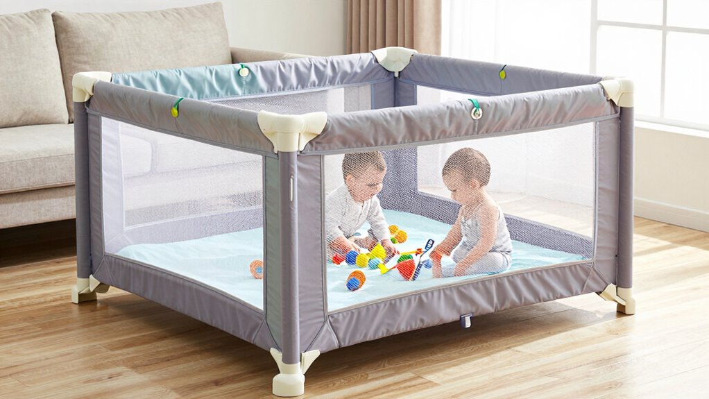 twin playpen safety features