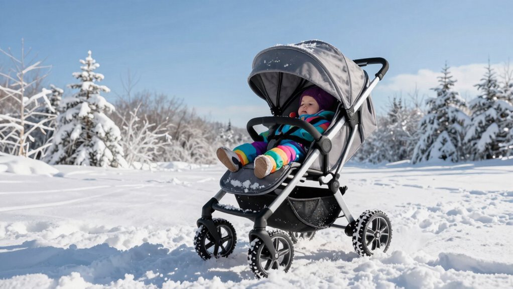 winter stroller safety features