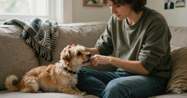 Why Does My Dog Nibble On Me? It's Canine For "I Love You," Actually
