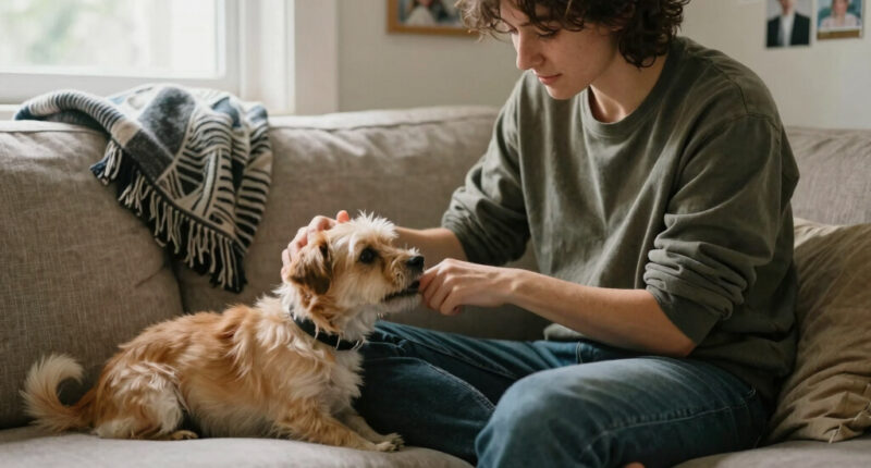 Why Does My Dog Nibble On Me? It's Canine For "I Love You," Actually