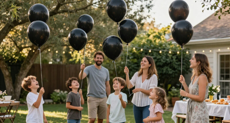 PartyWoo Black Balloons 140Pcs Different Sizes Of 18 12 10 5 Inch | Balloons For Baby Shower Birthday Graduation Casino Gaming Anniversary R